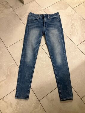American Eagle Outfitters Women's Skinny Jeans - Faded Blue Wash